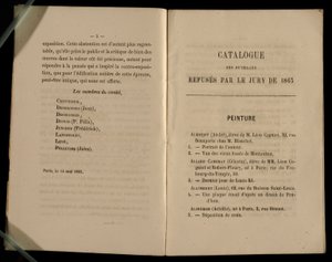 Malerkapittel, fra Salon des Refuses, 1863 av French School