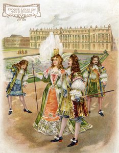 Palace of Versailles at the time of Louis XIV. av French School