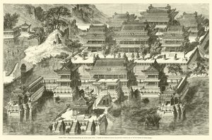 Sommerpalasset, Fang-hou-ching-king eller det uovertrufne stedet (gravering) av French School