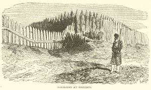 Palisader i Dresden (gravering) av French School