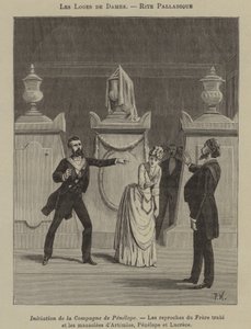 Palladiansk ritual i en kvinnehytte (gravering) av French School