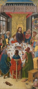 Paneler fra høyalteret i Charterhouse of Saint-Honoré, Thuison-les-Abbeville: Den siste nattverd av French School