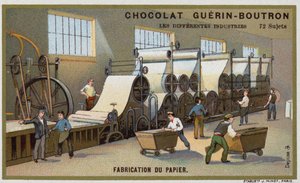 Papirproduksjon (chromolitho) av French School
