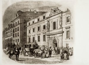 Paris Conservatorium på 1830-tallet (gravering) av French School