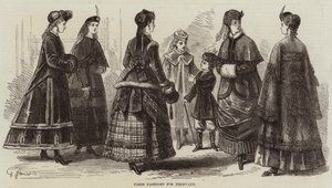 Paris-moter for februar (gravering) av French School