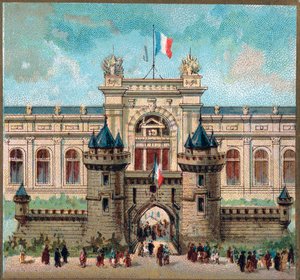 Paris. Weltausstellung 1889: Der Palast des Kriegsministeriums von French School