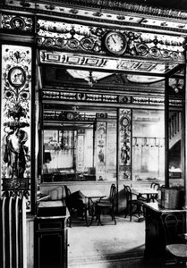 Paris, inne i kafeen, Grand Vefour. av French School