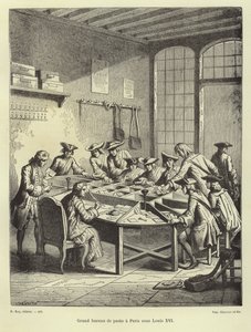Paris postkontor under Louis XVI av French School