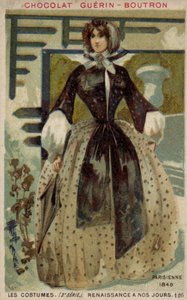Parisisk mote, 1848 av French School