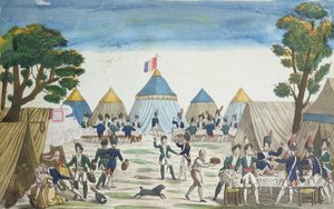 Parti gitt til de russiske grenaderene av grenaderene i Grande Armée, 30. juni 1807 av French School