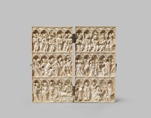 Pasjonsdiptyk, 1300-tallet av French School