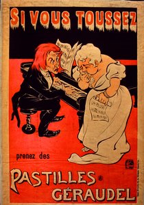 Geraudel Pastilles-plakat av French School