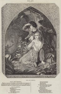 Paul og Virginia (gravering) av French School