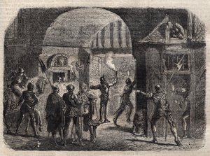 Perrinet Leclerc åpner om natten porten til Buci, i Paris, for burgunderne, 29. mai av French School