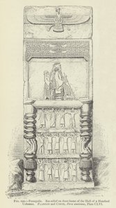 Persepolis, Bas-relieff på dørkarmen til Hall of a Hundred Columns av French School