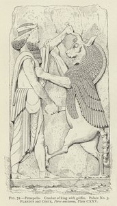 Persepolis, kamp mellom kongen med griffin, palass nr. 3 av French School