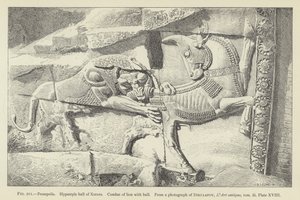 Persepolis, Hypostyle hall av Xerxes, Kamp av løve med okse av French School