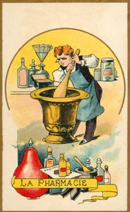 Apotek (chromolitho) av French School