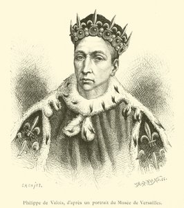Filip av Valois (gravering) av French School