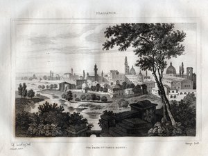 Piacenza - Plaisance - Gravering fra "" Pittoreske Italia"" av M. de Norvins, Ch. Nodier 1834-1836. av French School