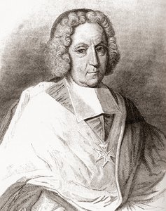 Pierre-Paul Guérin de Tencin, 1679-1758. Fransk kirkelig, erkebiskop av Embrun og Lyon, og kardinal. Fra Les Heures Libres utgitt 1908. av French School