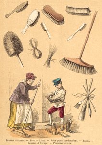 Gris (farget gravering) av French School