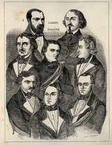 Plakatvalg 1848 - Franske republikanske politikere av French School