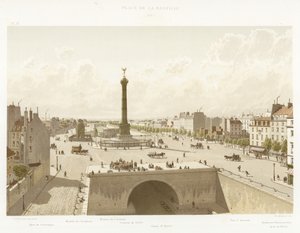 Place de la Bastille, 1841 av French School