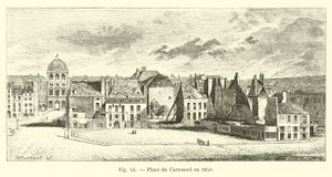 Place du Carrousel i 1850 av French School