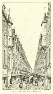 Notre-Dame-broen på 1700-tallet av French School