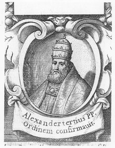 Pave Alexander III (gravering) av French School