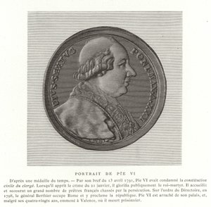 Pave Pius VI av French School