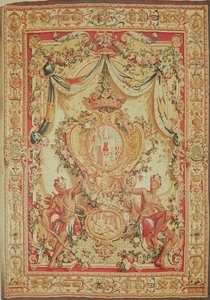 Portiere med våpenskjoldet til Louis-Antoine de Pardaillan de Gondrin, hertugen av Antin, Gobelins fabrikk, 1708-36 av French School