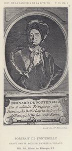 Portrett av Fontenelle (litho) av French School