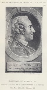 Portrett av Marmontel (litho) av French School