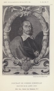 Portrett av Pierre Corneille (litho) av French School