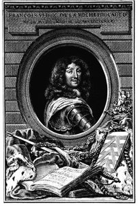 Portrett François 6, hertug av Rochefoucauld (1613-1680) - Familiearkiv. av French School