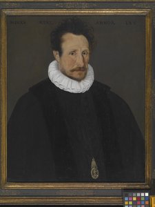 Portrett av en adelsmann (olje på tre) av French School