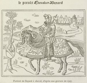 Porträt von Bayard zu Pferd von French School