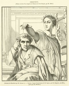 Portrett av Cherubini av French School