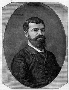 Portrait de Henri-Paul (Henri Paul) Nenot (1853-1934), architecte francais, qui realisa la Nouvelle Sorbonne de Paris. Gravure in ""Le Monde Illustre"" av French School