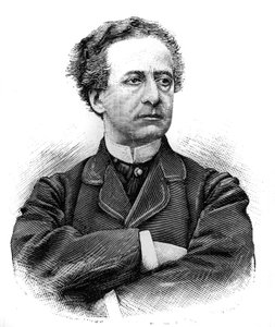 Portrait de Jean Baptiste Prospere Bressant (1815-1886) (Jean-Baptiste-Prospere), comedien francais de la Comedie Francaise. Gravure in ""Le Monde Illustre"", 30 janvier 1886. av French School