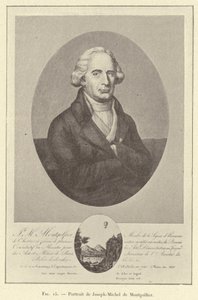 Portrett av Joseph-Michel de Montgolfier (gravering) av French School