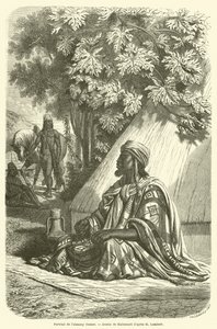 Portrett av Almamy Oumar (gravering) av French School