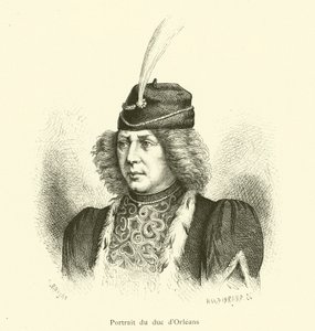 Portrait du duc d'Orleans (gravering) av French School