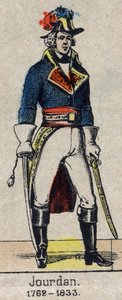 Portrait en pied de Jean Baptiste, Comte Jourdan, marechal de France (1762-1833) Image of Epinal from the end of the 19th century. av French School