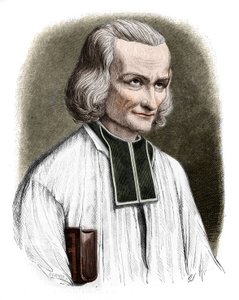 Portrett av Abbe Jean Marie Vianney (Vianey, Viannay, Viennet), kjent som Cure d