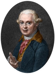 Portrett av Abraham Gottlob Werner (1750-1817), tysk geolog av French School