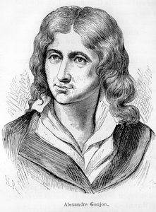 Porträt von Alexandre Goujon (1766-1795), Akteur der Französischen Revolution - in „L