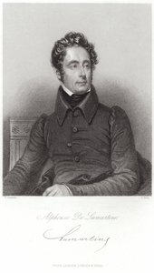 Portrett av Alphonse de Lamartine av French School